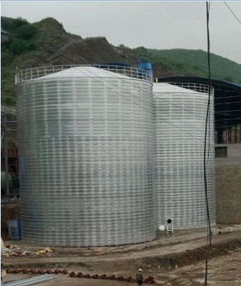 勐腊粮食钢板仓的安装全过程不用热焊接